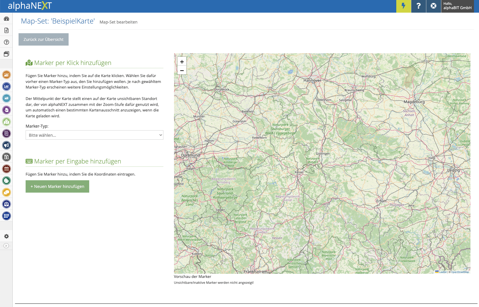 OpenStreetMap - Map-Set bearbeiten
